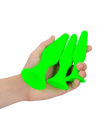 Butt Plug Set - Glow in the Dark