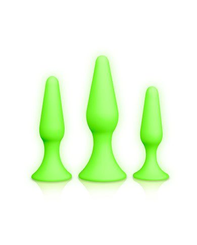 Butt Plug Set - Glow in the Dark