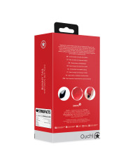 Bunny Tail with Metal Butt Plug - Red