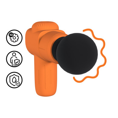 Mini Rechargable Microboost Massager - Orange