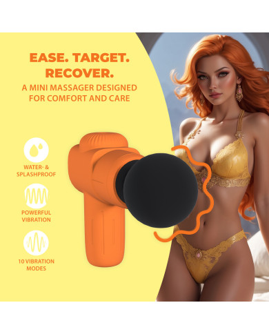 Mini Rechargable Microboost Massager - Orange