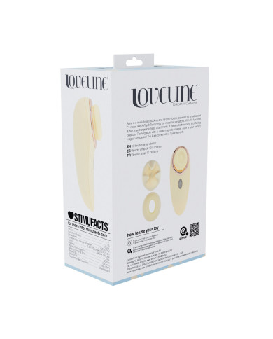 Aurie - AirTap Vibrator with Two Head Attachments - Yellow