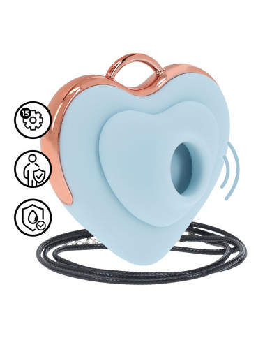 Luvie - Heart-shaped AirTap Vibrator - Blue