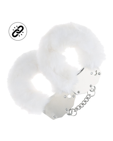 Heavy-duty Fluffy Handcuffs - White