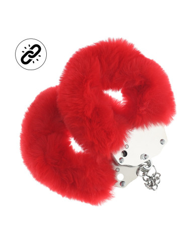Heavy-duty Fluffy Handcuffs - Red