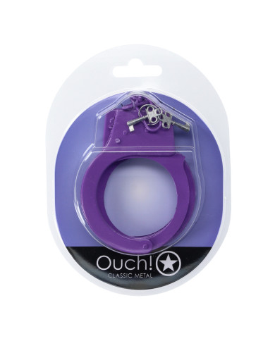 Classic Metal Handcuffs - Purple