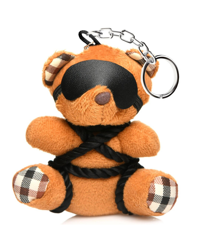 Rope Teddy Bear Keychain - Brown