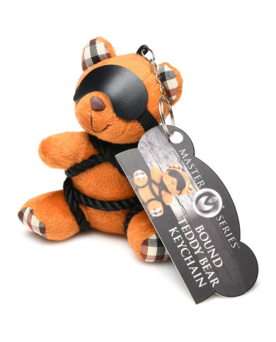 Rope Teddy Bear Keychain - Brown