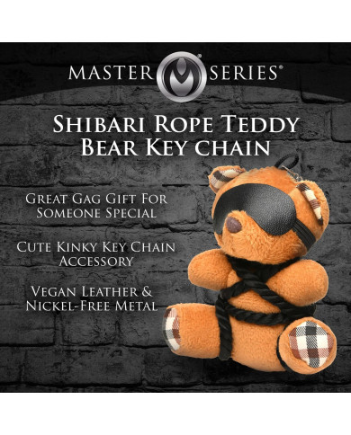 Rope Teddy Bear Keychain - Brown