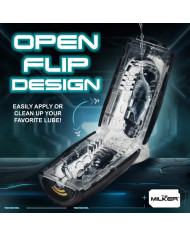 The Milker Pleasure Grip - Sucking and Vibrating Masturbator - Transparent Black