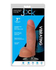 Vibrating Dildo with Balls - 7   18 cm