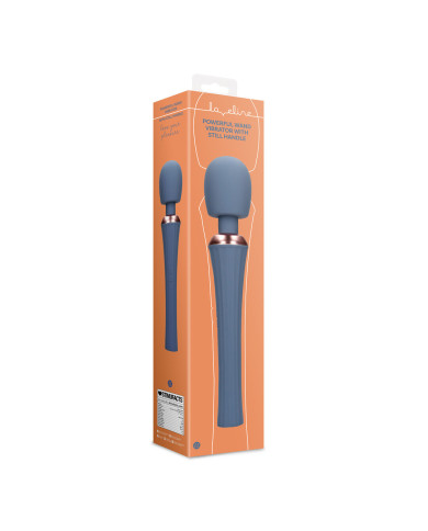 Powerful Wand Vibrator with Still Handle - Blue Nova
