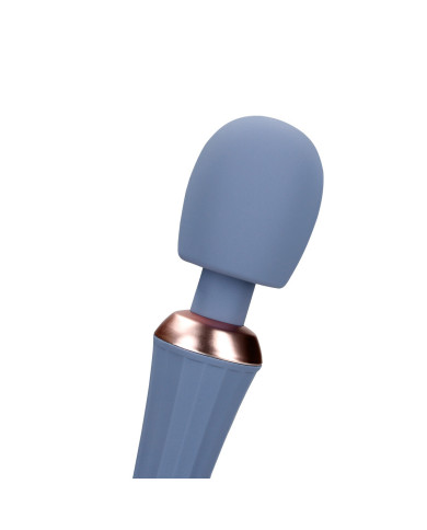 Powerful Wand Vibrator with Still Handle - Blue Nova