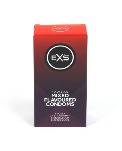EXS Mixed Flavoured - Condoms - 12 Pieces