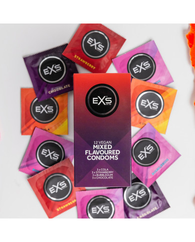 EXS Mixed Flavoured - Condoms - 12 Pieces