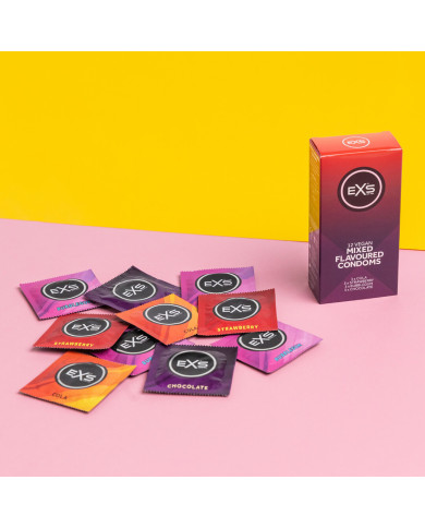 EXS Mixed Flavoured - Condoms - 12 Pieces