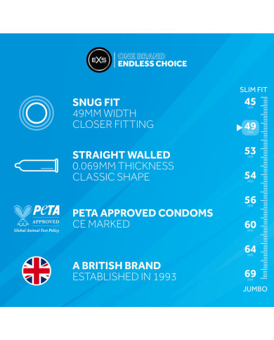EXS Snug Fit - Condoms - 12 Pieces