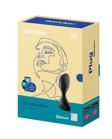 Trendsetter - Vibrating Butt Plug - Black
