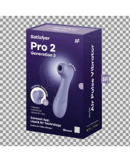 Pro 2 Generation 3 - Double Air Pulse Vibrator - Liquid Air and Connect App - Lila