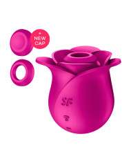 Pro 2 Generation 3 - Double Air Pulse Vibrator - Liquid Air and Connect App - Wine Red