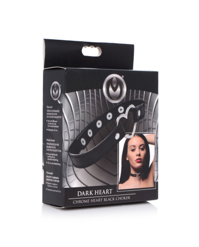 Dark Heart - Chrome Heart Black Choker