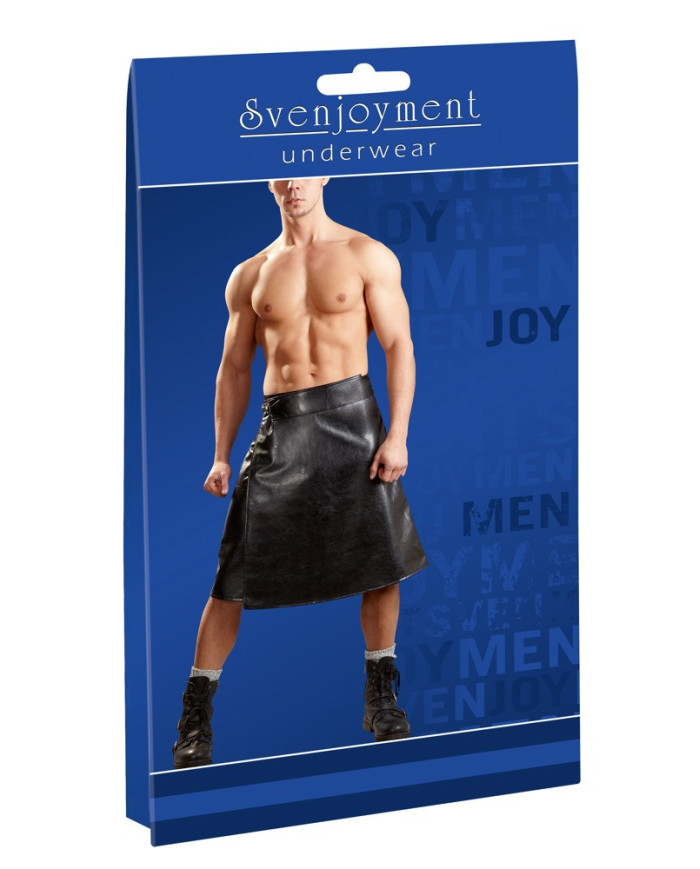 M. Imitation Leather Skirt