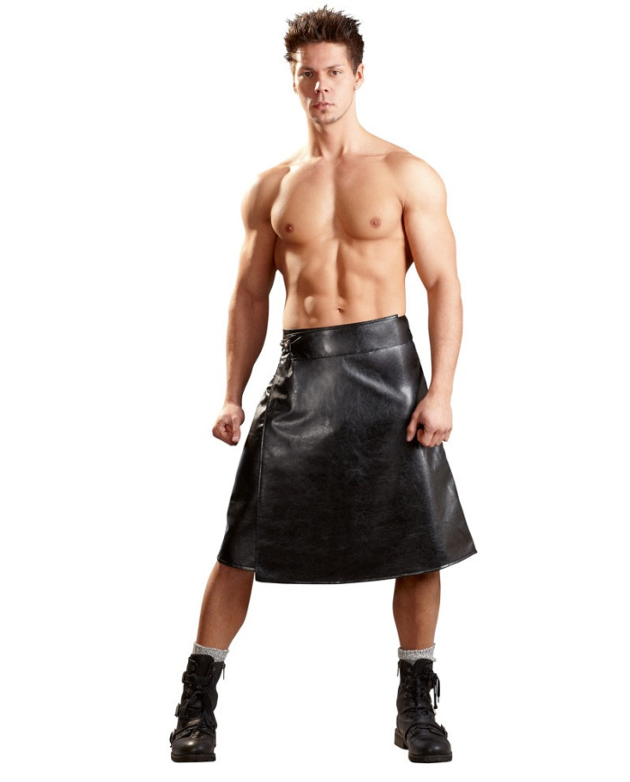M. Imitation Leather Skirt