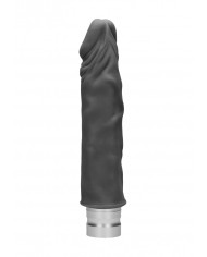 8    20 cm Realistic Vibrating Dildo - Black