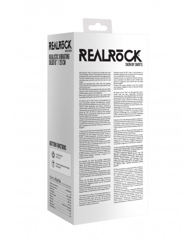 8    20 cm Realistic Vibrating Dildo - Black 8    20 cm Realistic Vibrating Dildo - Black