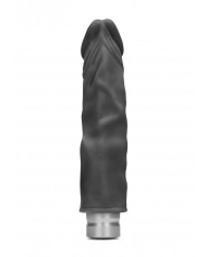 8    20 cm Realistic Vibrating Dildo - Black