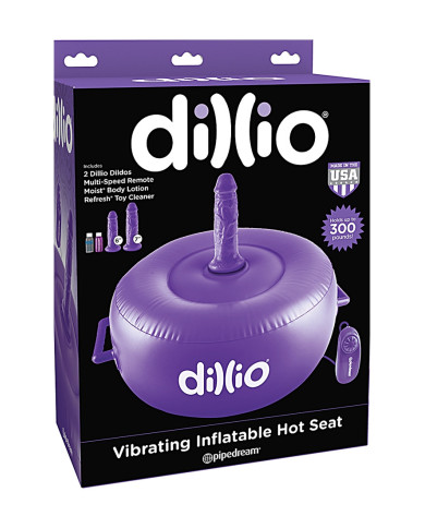 Dillio Purple Vibrating Inflatable Hot Seat Dillio Purple Vibrating Inflatable Hot Seat