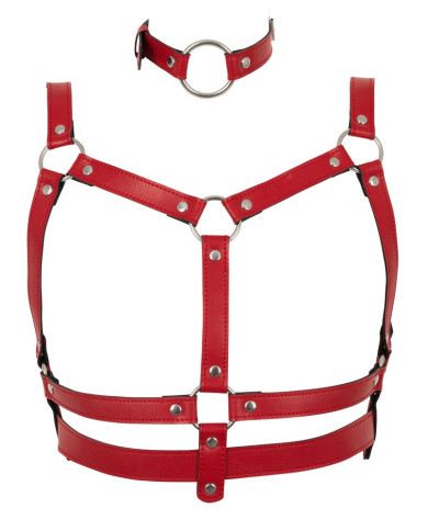 Bad Kitty Harness Set red