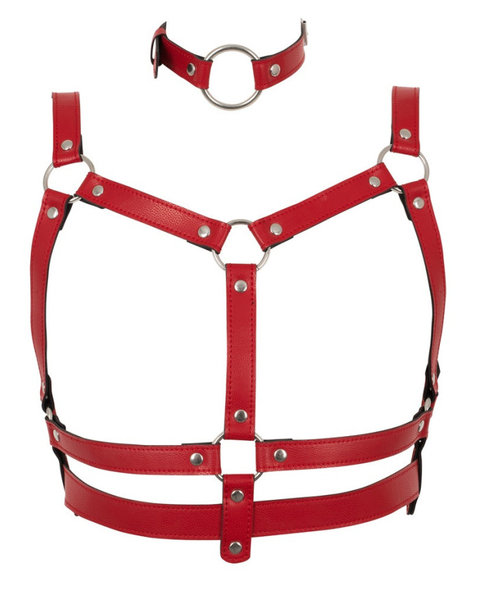 Bad Kitty Harness Set red