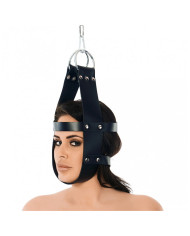 Leather Head Spiked Harness with Feather Leather Head Spiked Harness with Feather