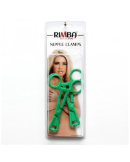 Rimba - Scissor nipple clamps of synthetic material (pair)