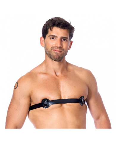 Rimba - Male nipple harness with nails inside Rimba - Male nipple harness with nails inside