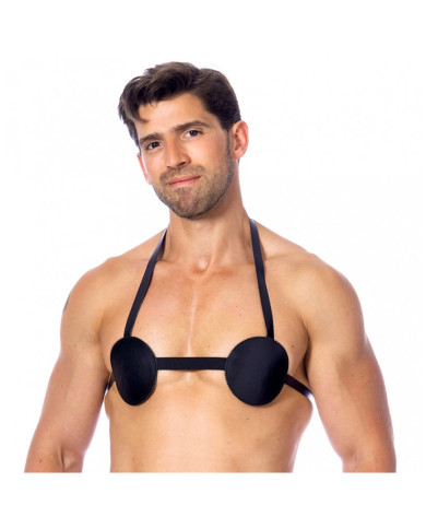 Rimba - Male nipple harness with nails inside Rimba - Male nipple harness with nails inside