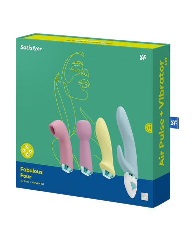 Satisfyer - Fabulous Four - Air Pulse   Vibrator Set - Multicolor Satisfyer - Fabulous Four - Air Pulse   Vibrator Set - Multicolor