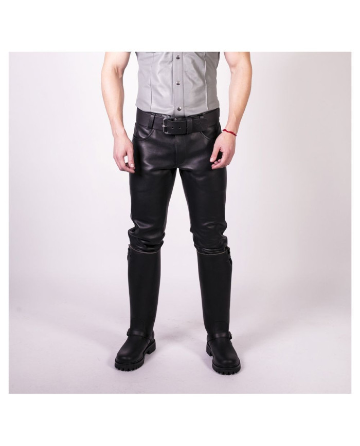 Prowler RED Leather Jeans Black 28in