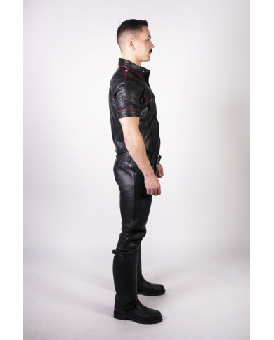 Prowler RED Leather Jeans Black 28in Prowler RED Leather Jeans Black 28in
