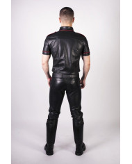 Prowler RED Leather Jeans Black 28in