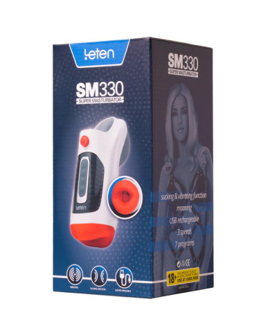 Leten - SM 330 - Automatic Masturbator with Vibrating, Sucking and Moaning Function Leten - SM 330 - Automatic Masturbator with Vibrating, Sucking and Moaning Function