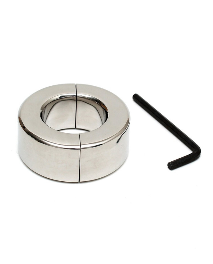 Rimba Bondage Play - Stainless Steel Ballstretcher with Allen Key (height 2.5 cm)