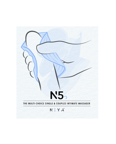 NIYA - NIYA 5 - Lay-on Vibrator with Remote Control - Light Blue