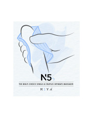 NIYA - NIYA 5 - Lay-on Vibrator with Remote Control - Light Blue