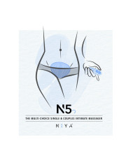 NIYA - NIYA 5 - Lay-on Vibrator with Remote Control - Light Blue
