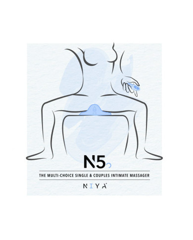 NIYA - NIYA 5 - Lay-on Vibrator with Remote Control - Light Blue