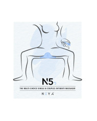 NIYA - NIYA 5 - Lay-on Vibrator with Remote Control - Light Blue