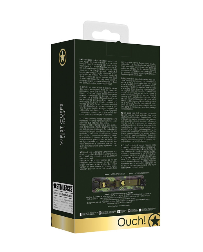 Wrist Cuffs - Army Theme