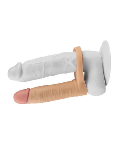 LoveToy - The Ultra Soft Double 5.8    15 cm - Dubbele Penetratie Dildo - Nude LoveToy - The Ultra Soft Double 5.8    15 cm - Dubbele Penetratie Dildo - Nude